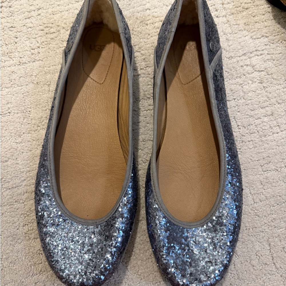 UGG Women’s Glitter Flats - size 12